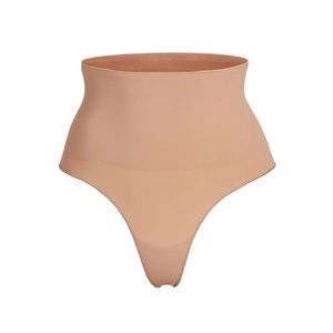 Skims Core Control Tan Nude Mid Rise Shapewear Thong Size L/XL